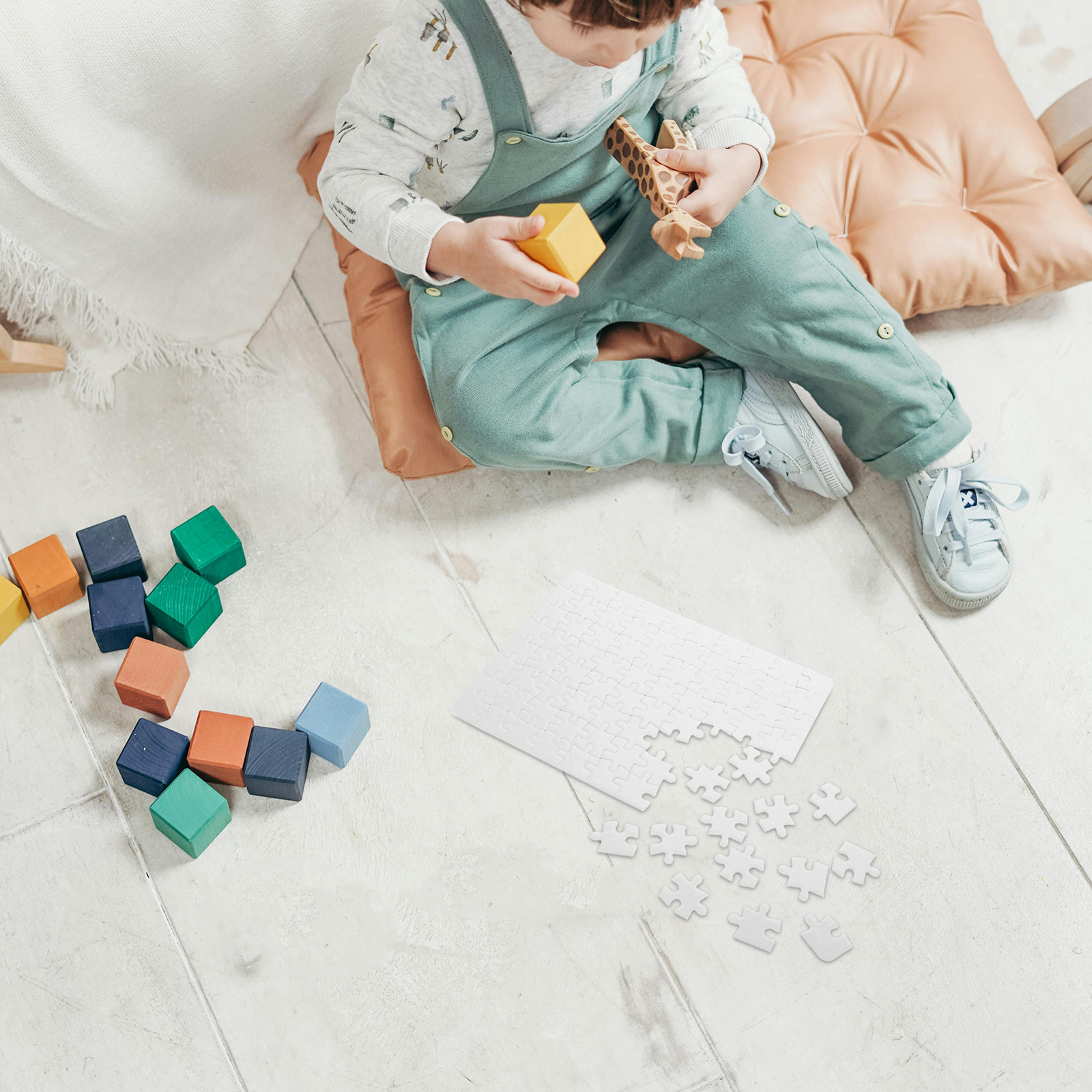 4Sheets White Puzzle Board Bla - Puzzle Blank White recension och pris