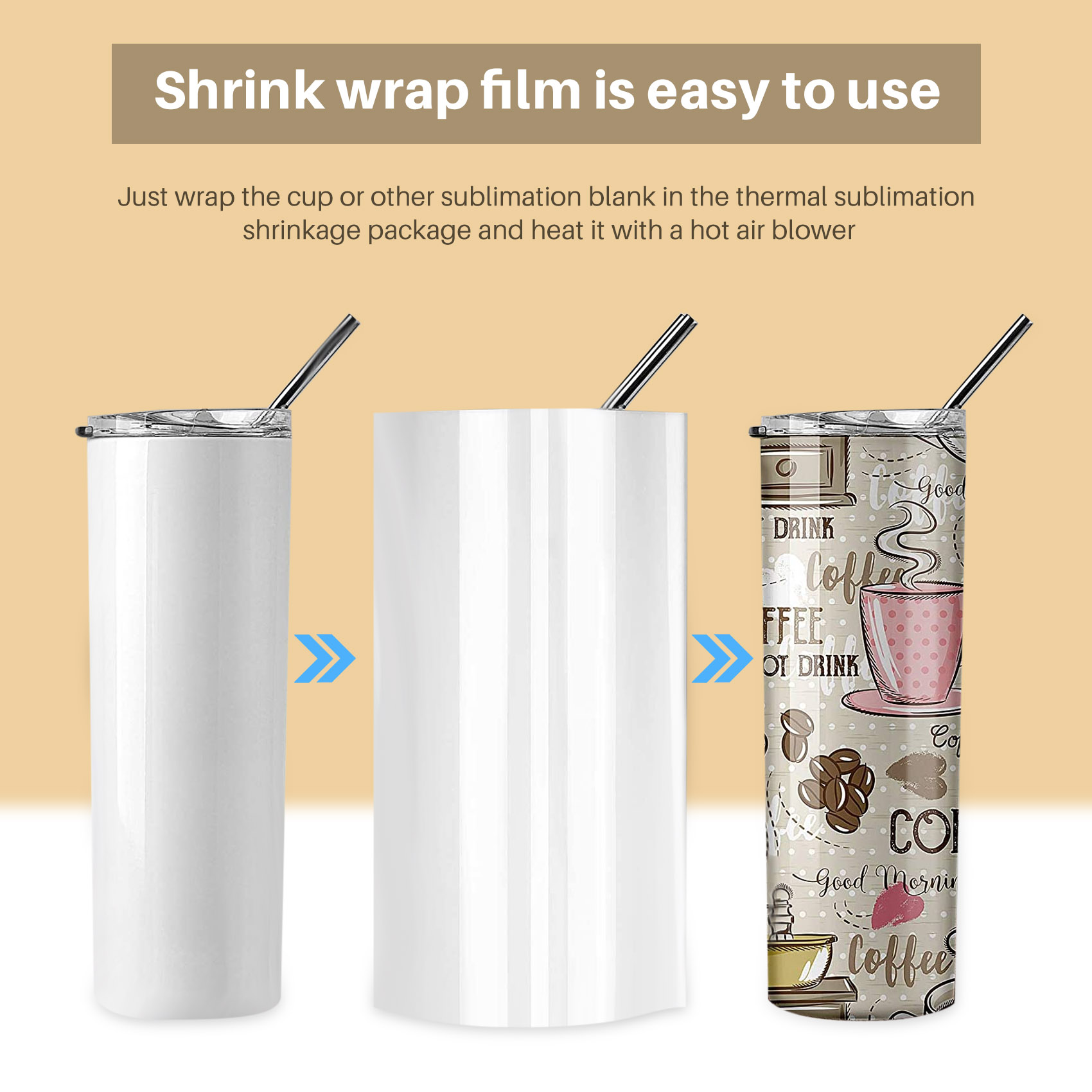 A19F-8X12 Inch Sublimation Shr - Sublimation Mug White recension och pris