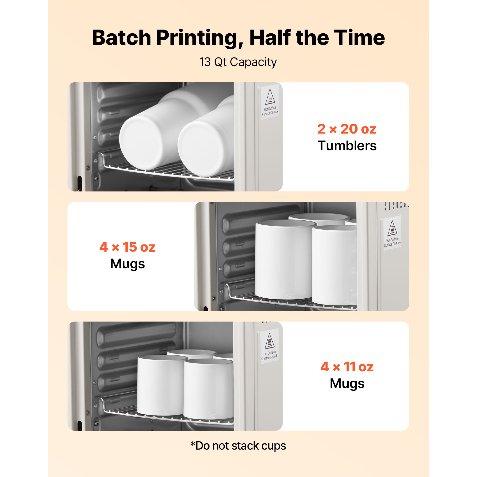 VEVOR Sublimation Oven Machine - Sublimation Mug White recension och pris